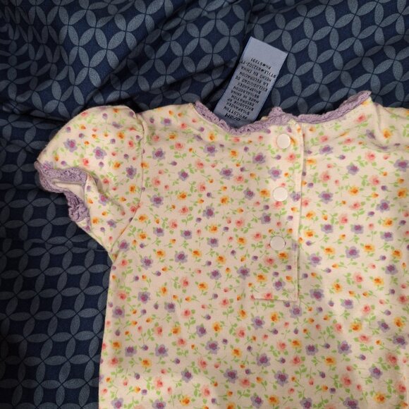 koala kids onesie 0-3 months purple flowers - Picture 7 of 10